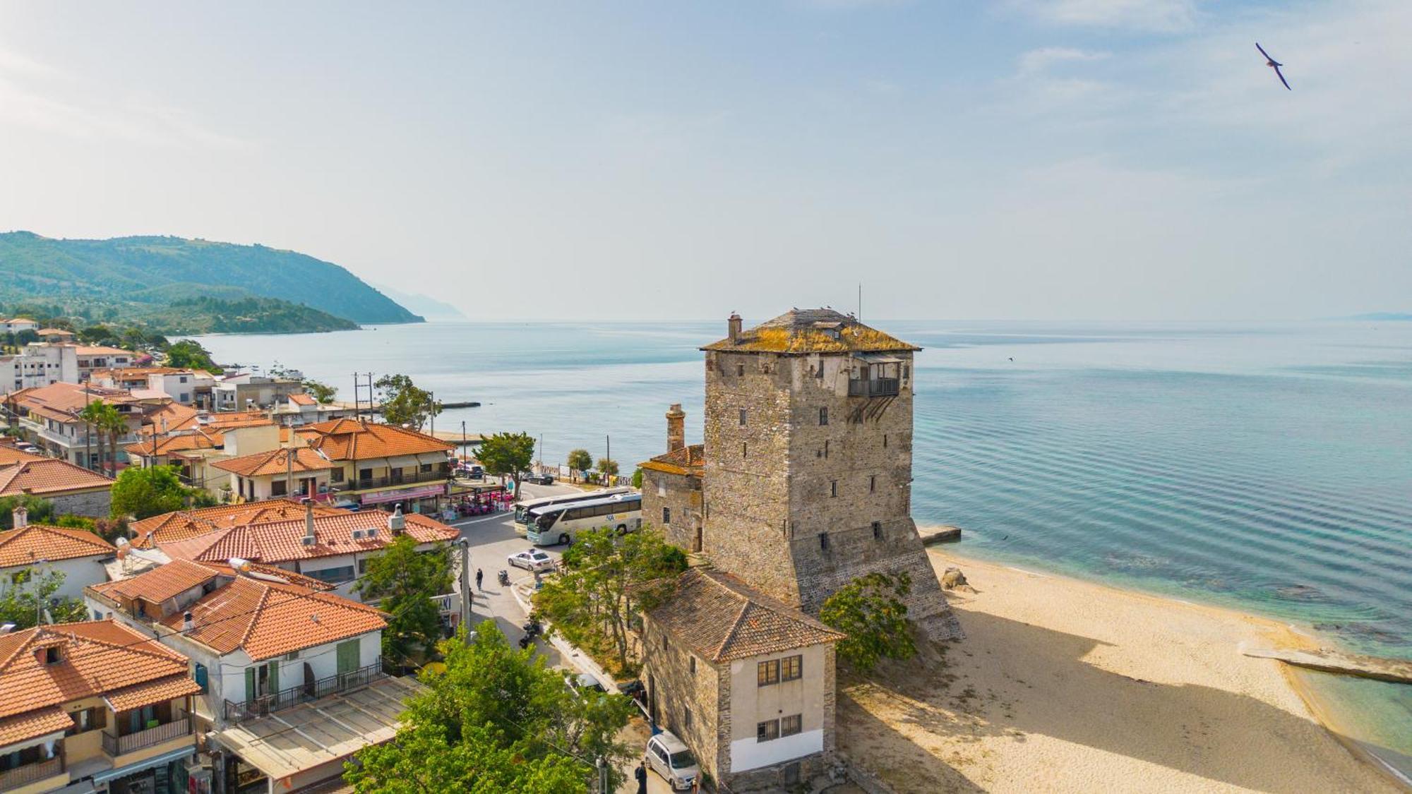 Athos Guest House Pansion Ouranoupoli Ngoại thất bức ảnh