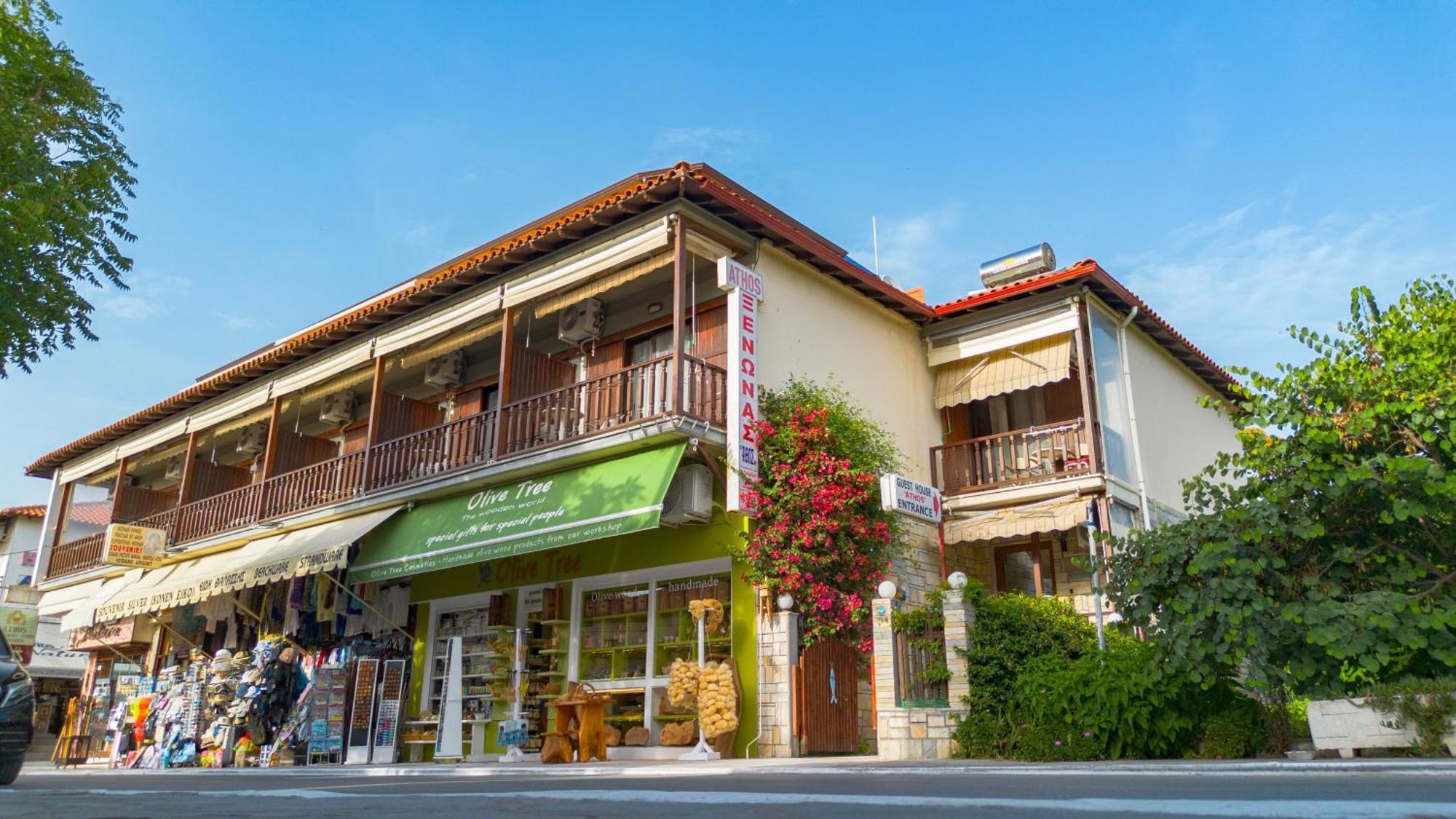 Athos Guest House Pansion Ouranoupoli Ngoại thất bức ảnh